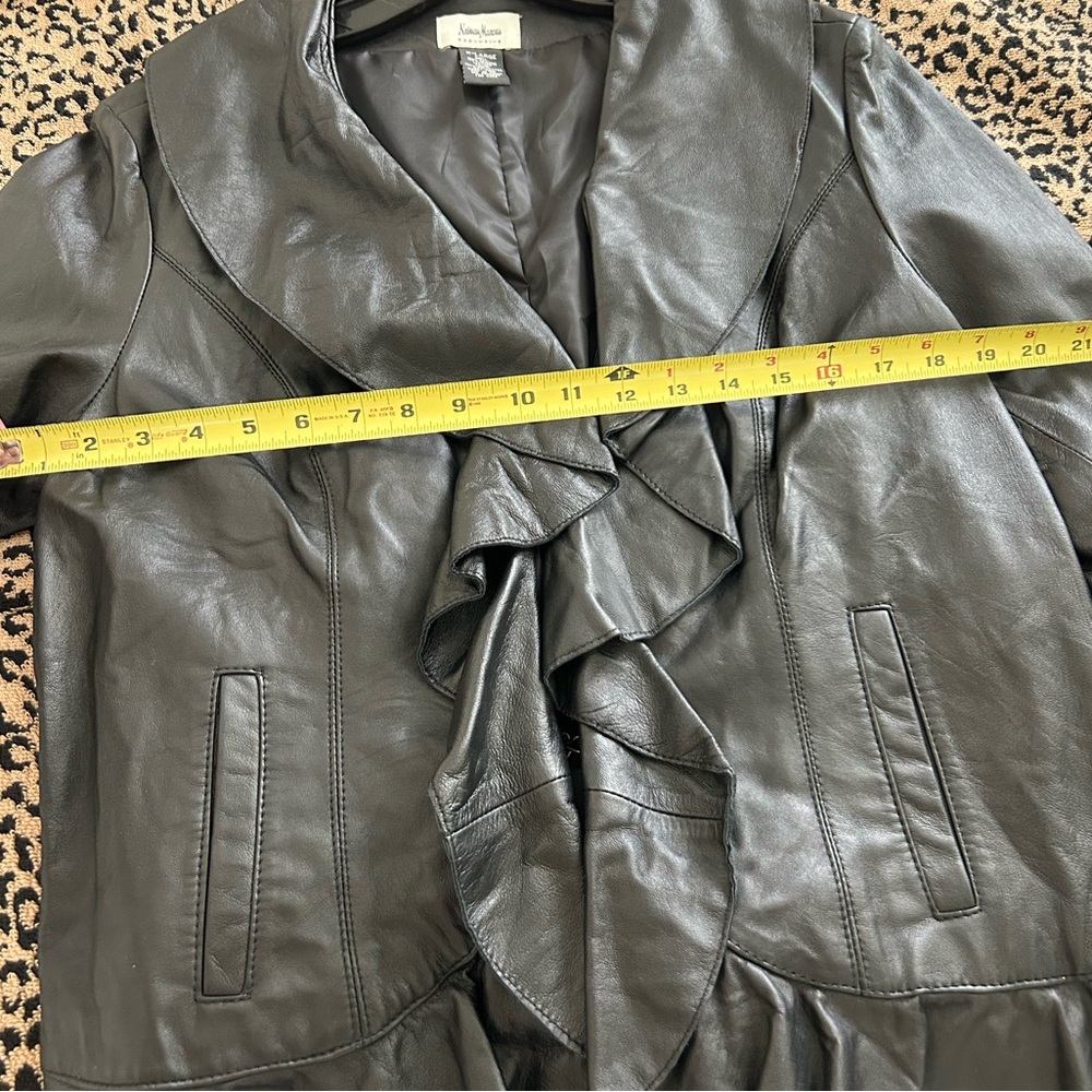NEIMAN MARCUS 100% Soft Lamb Leather Jacket NWOT - Picture 9 of 9